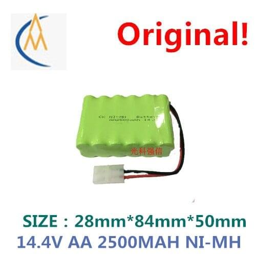 Brand new authentic 14.4 V AA 2500 mah ni-mh battery NI MH sweeping toy robot medical equipment power with large current