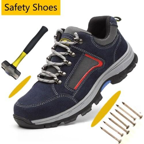 Steel Toe Cap Impacts-resistant Men Safety Shoes Indestructible Anti-Puncture All In One Protective Working Shoes Man Safety