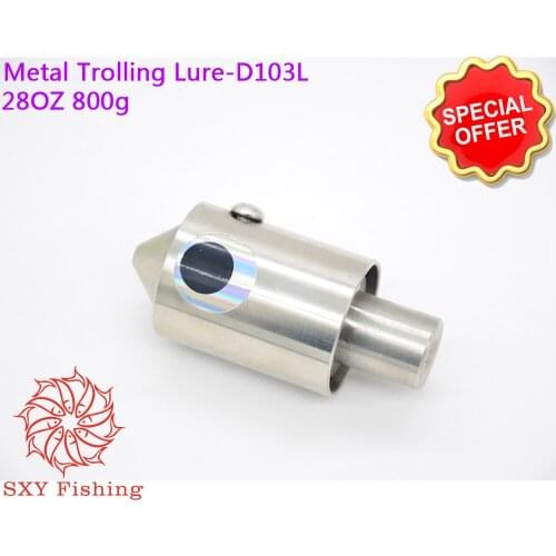 SXY FISHING D103M Metal Trolling lure 800g 28OZ All metal bait Deep sea fishing bait Stainless steel bait Tuna bait