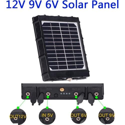 Outdoor Solar Panel 8000mA 12V Solar Power Supply Charger Battery for All Hunting CCTV Trail Camera