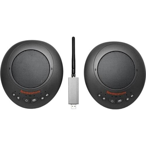 USB RF2.4G Wireless Speakerphone Hifi Mode Full Duplex 360°Omnidirectional Conference Microphone With Dual Chatpod Daisy Chain