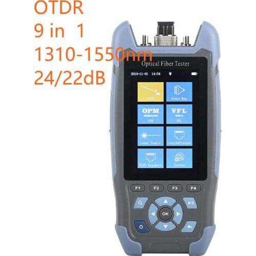 High Quality Mini-Pro OTDR Optical Reflectometer 9 functions in 1 device OPM OLS VFL Event Map RJ45 Ethernet Cable Tracker