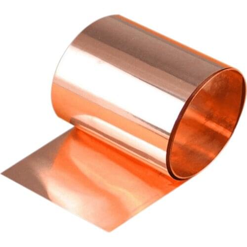 1pcs New 99.99% Pure Copper Cut Metal Sheet Foil Roll Tape 0.1*100*1000mm 33ft 39"
