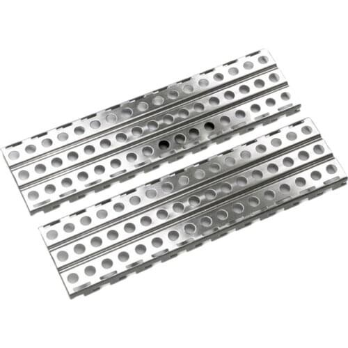 2Pcs Stainless Steel Sand Ladders Board for Axial SCX10 TRX-4 D90 1/10 RC Crawler Car