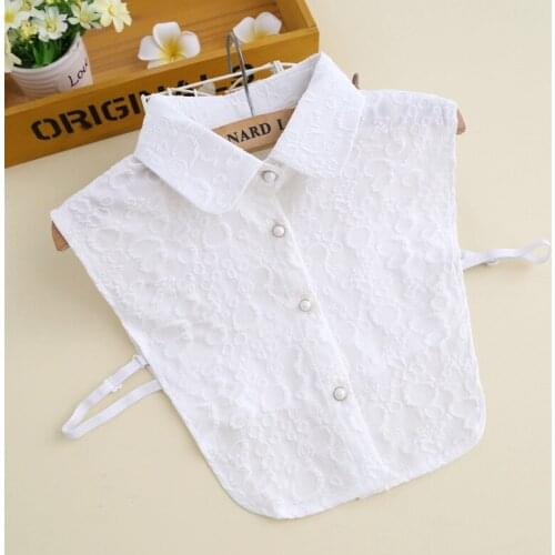 2020 Chiffon Shirt Fake Collar for Women Sweater High-quality Detachable Turn Down Collar Blouse Tops Vest False Collars