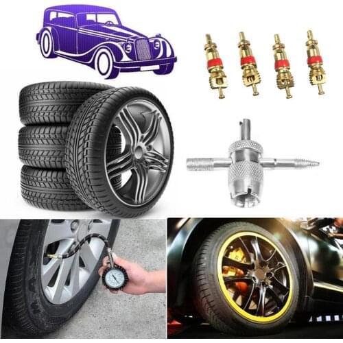 5 Pcs/set valve core wrench valve key switch car tire car deflation tool electric bicycle O6V6