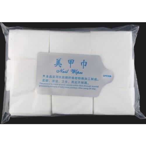 500/900Pcs/Bag Professional Salon Use or Home Use Manicure Lint-Free Wipes Cotton Lint Cotton Nail Towel Gel Polish Remover