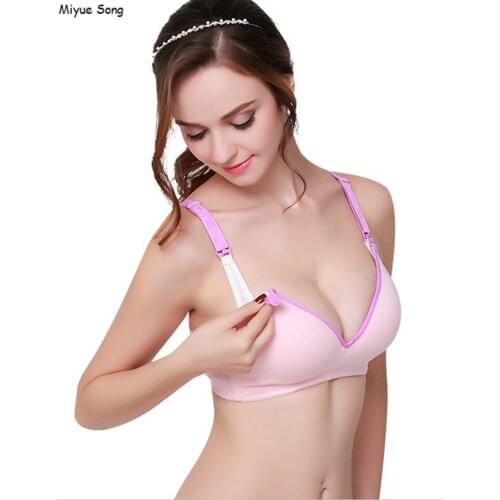 Nursing Bra Cotton Push Up Breast Feeding Bra Maternity Bras For Pregnant Women Pregnancy Intimate Lactation Lingerie Underwear
