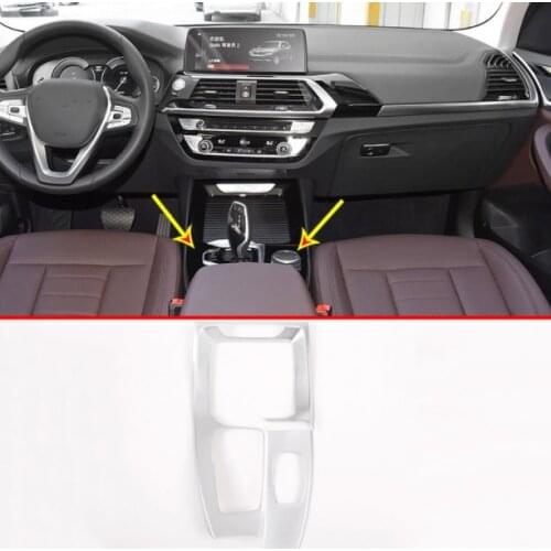 For BMW X3 X4 G01 G02 2018-2019 ABS Chrome Car Center Console Gear Shift Decoration Panel Cover Trim Accessories Left Hand Drive