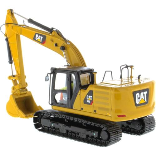 DM 1:50 Caterpillar Cat 323 Hydraulic Excavator Engineering Machinery DieCast Masters 85571 For Collection,Decoration