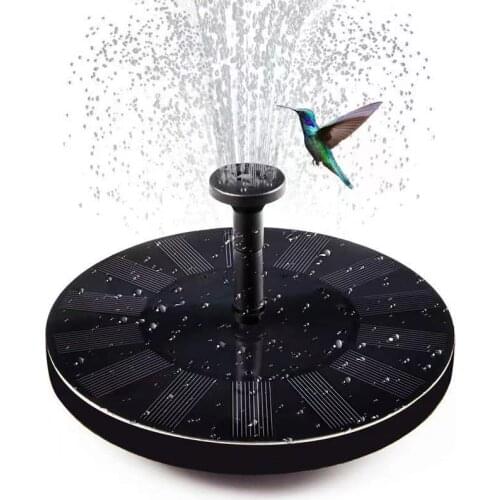 HEMAN Solar Fountain Pump Solar Bird Bath Fountain for Pond Pool Fish Tank Aquarium and Garden Water Fountain Panel kit