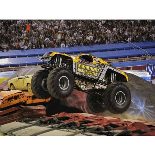 Monster Jam Racecar photography backgrounds High quality Computer print birthday photo backdrop