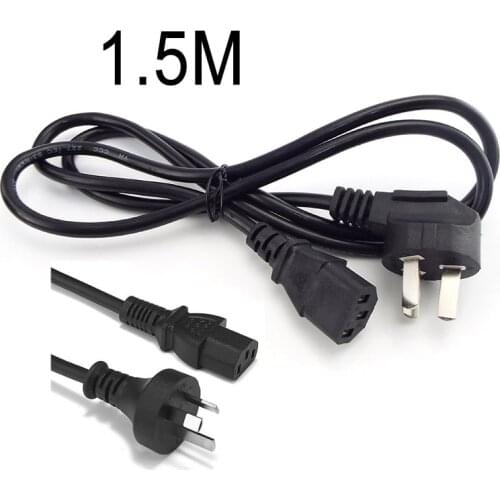 1.5m AC Power Cable IEC C13 Power Extension Cord For PC Computer Monitor 3D Printer TV Projector AU Plug