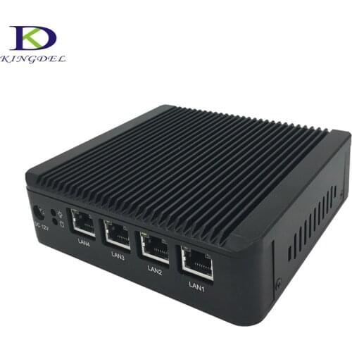 Kingdel Mini PC KDN20 with 4 LAN port using pfsense as router/ firewall, fanless PC no noise, Low power Mini PC Quad core 2 GHz