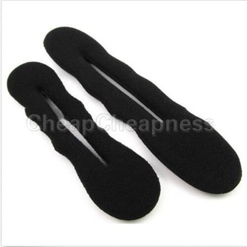 Hot Sale New Fashion 2x Hair Styling Magic Sponge Clip Foam Bun Curler Hairstyle Twist Maker Tool Accessories