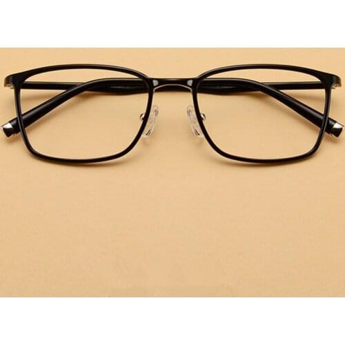 Fashion Squared Plastic Titanium Spectacle Frame Anti Blu Light Ultralight Reading Glasses Ladies Women+1.0 +1.5 +2.0 +2.5 +3