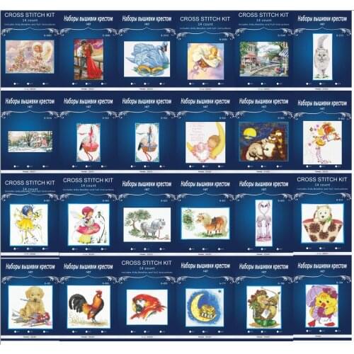 Top Quality popular lovely counted cross stitch kit leopard in grass prairie beast Maia