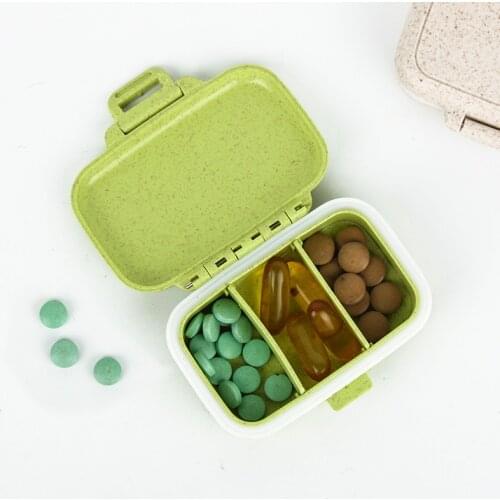 Portable Mini Pill Case Medicine Boxes 3 Grids Travel Home Medical Drugs Tablet Empty Container Home Holder Cases