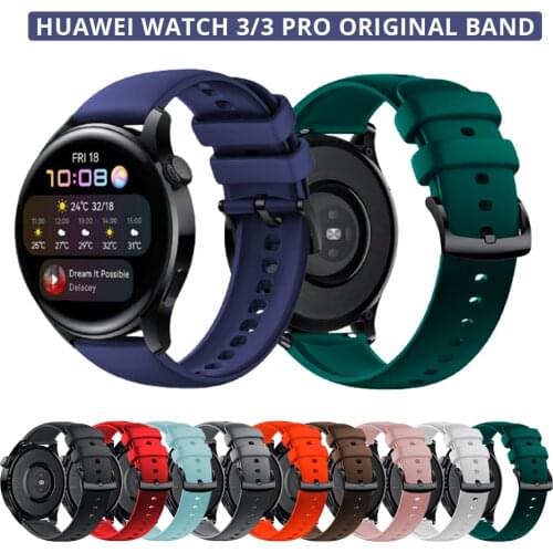 Original Sport Silicone Band for Huawei Watch 3 46mm Origin Watch Band Replacement for Huawei Watch 3 Pro 48mm 22mm 20mm strap