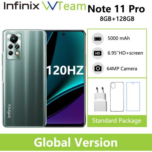 Global Infinix Note 10 Pro NFC Phone 6.95'' Fullview Display Smartphone Helio G95 64MP Camera 33W Super Charge 5000mAh Battery