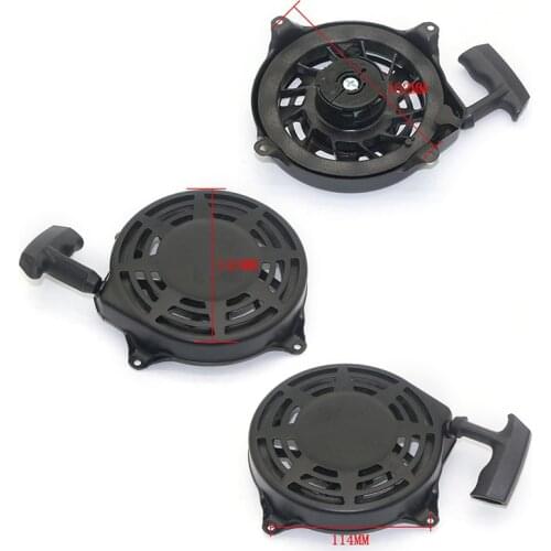Black Pull Recoil Starter Lawn Mower Starter For Briggs＆Stratton 497680 Engines