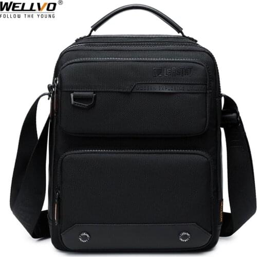 Mens Crossbody Bag Male Waterproof Oxford Shoulder Bags Fashion Messenger Bag Solid Flap Bags Casual Purse Phone Pockets XA926Z