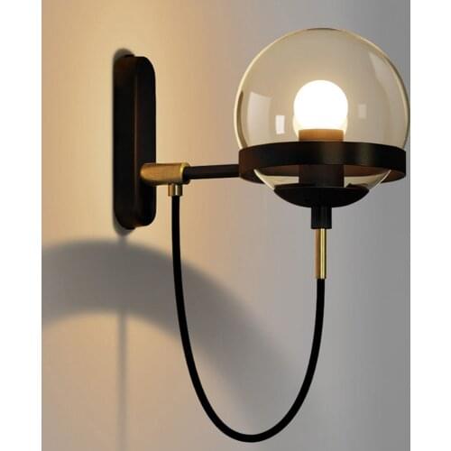 Loft LED Wall Lamp Indoor Lighting Home Decoration Bedroom Bedside Aisle Wall Light E27 110-220V Modern Lighting Bath Corridor