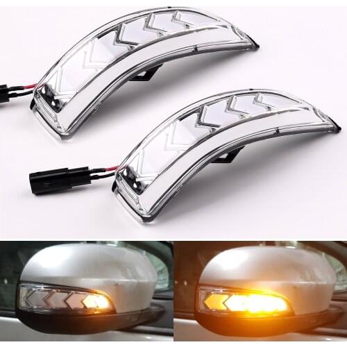 LED DRL Flowing Side Rear-view Mirror Dynamic Turn Signal Light Lamp For Toyota Vios Altis Yaris Corolla Camry Accessories