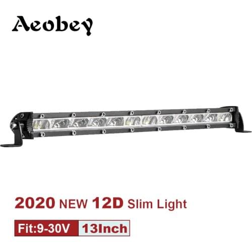 Slim LED Light Bar Single Row 13in 36W Offroad Led Work Ligh for Tractor Truck Boat 4WD 4x4 ATV UTV UAZ 12V 24V Flood Spotlight
