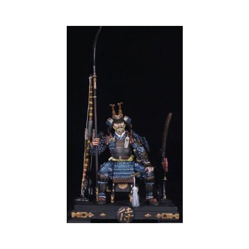 Unassambled 1/32 54mm ancient officer sit Resin figure miniature model kits Unpainted
