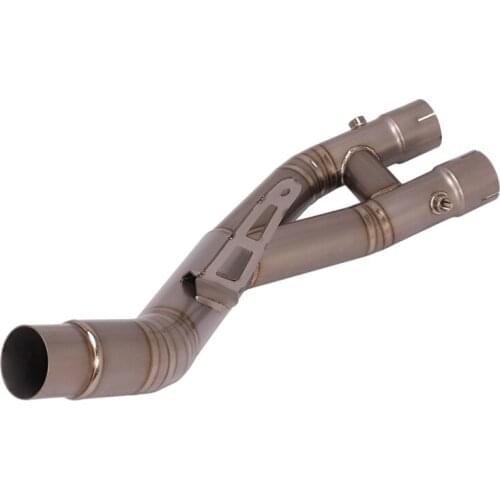 SlipOn Motorcycle Exhaust Mid Connect Pipe Delete Catalyst Titanium Alloy Exhaust System For Yamaha R1 2015-2020