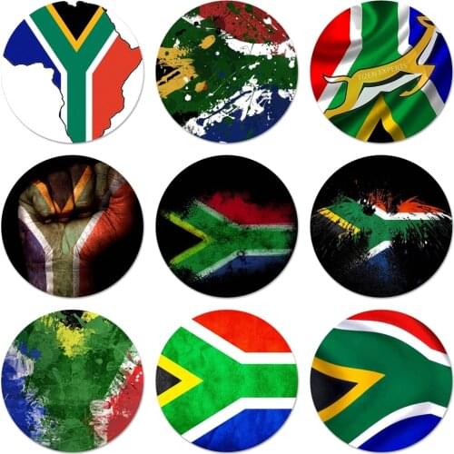 South African flag Amazing Badge Brooch Pin Accessories For Clothes Backpack Decoration gift 58mm