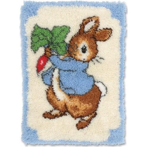 Animal karpet kitchen carpets and rugs Needlework Kit handmade mats Rug patchwork carpet Embroidery custom floor carpet 52*35cm