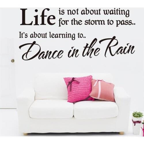 Life inspirational quotes wall stickers home decorations 8212. diy decals vinyl art room mural posters adesivos