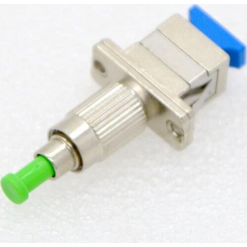 10PCS New Fiber Optic Adapter Connector SC Female-FC Male Fiber Single- Multimode Flange Coupler Wholesale Free Shipping Brazil