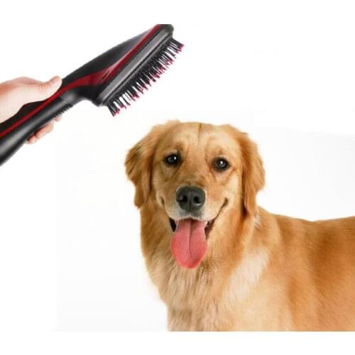 2 in 1 Dog dry hair comb Dual use Pet Negative ion electric wind comb