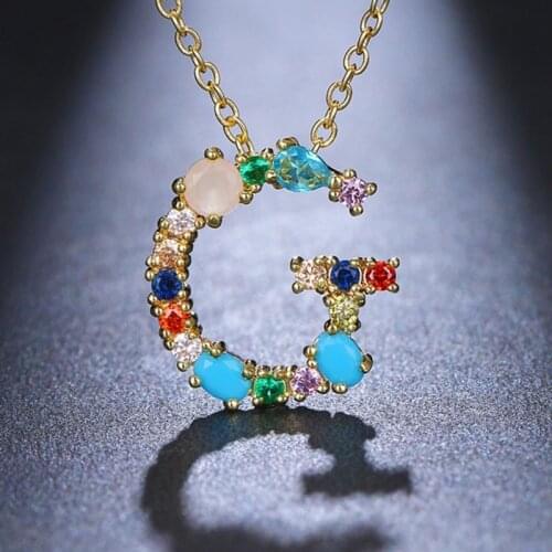 Capital Letter Initial Necklace For Women Stainless Steel Gold A-Z Alphabet Pendant Necklace Jewelry Christmas Gift Bijoux Femme