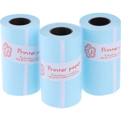 3 Rolls Printing Sticker Paper Photo Paper For Mini Pocket Photo Printer For Paperang P1 P2 Bill Receipt Papers