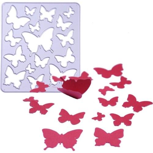 3D Small Butterflies Shape Die Cut Album Photo Gift Card Butterfly Decoration Template Metal Cutting Dies