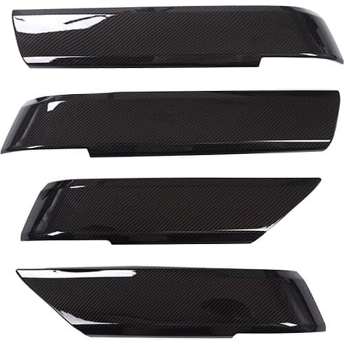 4Pcs Carbon Fiber Style Interior Door Panel Decor Trim Cover Fit for Range Rover Sport 2014 2015 2016 2017 2018