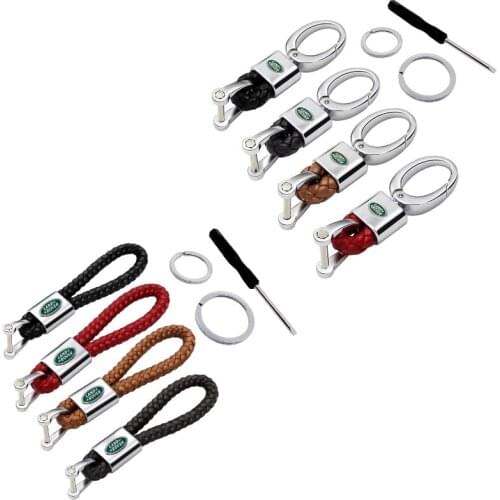 Car Key Rings for Land Rover Range Rover Evoque Velar Freelander 1 2 3 4 Defender Off Road Auto Key Buckle Keychains Decoration