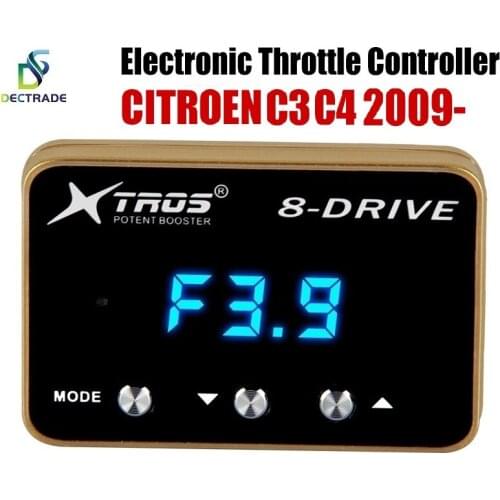 DECTRADE Car Electronic Throttle Controller Racing Accelerator Potent Booster For Citroen C3 C4 2009- Tuning Parts 8 Drive