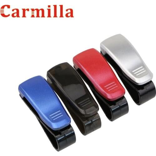 Carmilla Car Sun Visor Glasses Sunglasses Ticket Card Clip Holder for Hyundai Tucson Ix35 Verna Solaris Ix25 for Kia Sportage K2