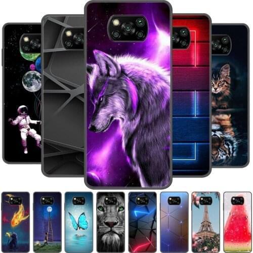 For POCO X3 Pro Global Version Case Silicone Soft TPU Phone Cover For Poco X3 X 3 Case PocoX3 Pro Marble Protective Bumper Case