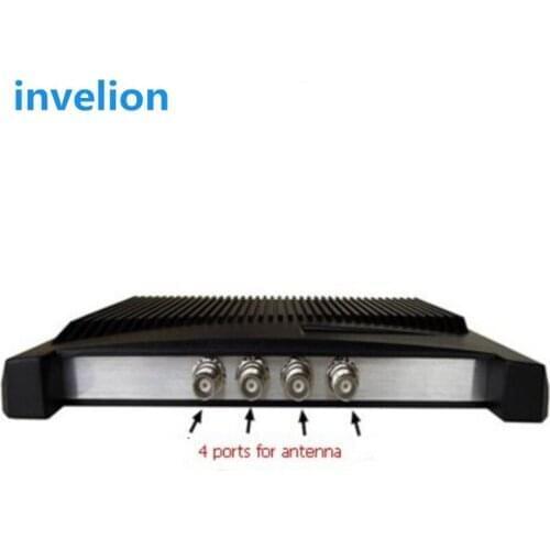 4 ports Impinj R2000 Chip UHF RFID Reader+free sdk and test demo+free alien 9662 uhf rfid sticker inlay 5pcs
