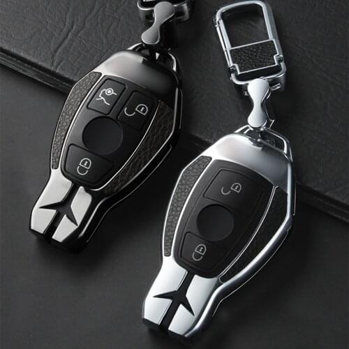 Zinc Alloy Remote Smart Car key Case Cover For Mercedes Benz W203 W204 W212 C180 GLK300 CLS CLK CLA SLK C S E Class Car Styling