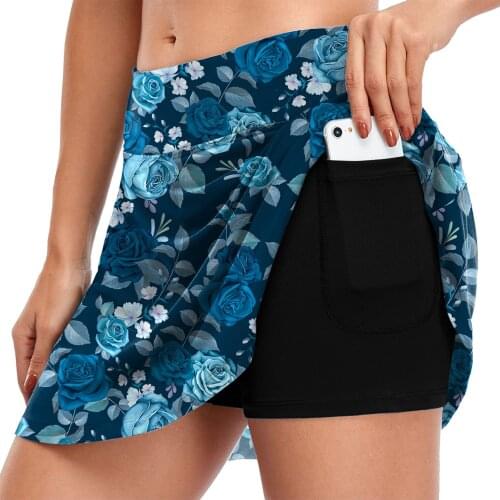 Floral Sport Shorts Skirts Running Shorts Women Summer Breathable Shorts Sexy High Waist Short Pant Outdoor Jogger Tights #T2G