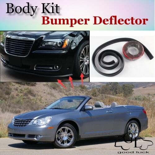 Bumper Lip Deflector Lips For Chrysler Sebring Front Spoiler Skirt For TopGea Friends Car Tuning View / Body Kit / Strip