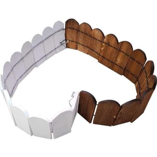 102x20cm Wood Fence Garden Decor DIY Fairy Courtyard Indoor Decorative For Summer House Vegetable Patch