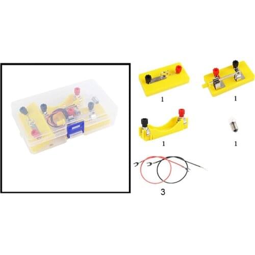 DIY DC Kids Circuit Physics Experimental Equipment Electricity Discovery School Lab Box Physical Toy